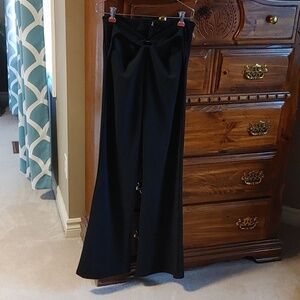 Nwt Women's Forever 21 Black Flare Leg Pants with Cut Outs